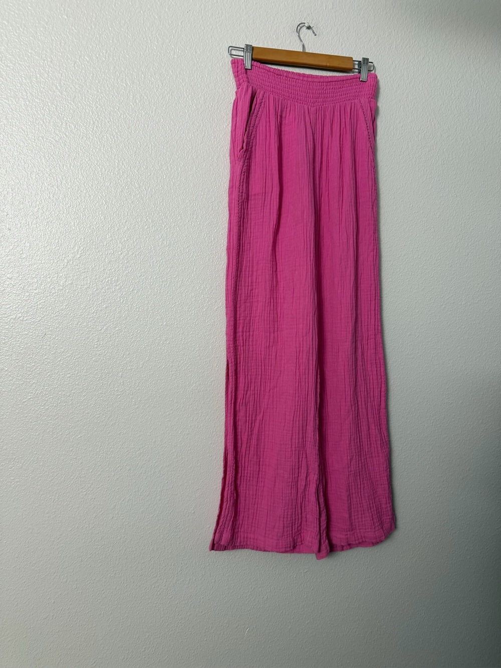 aerie Bright Pink Wide Leg Pants SZ S
